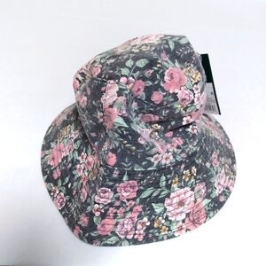 Wild Fable Pink and Black Floral Bucket Hat New with Tags